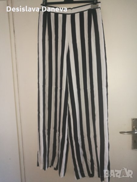 Елегантен раиран летен панталон ELIZABETH размер 48, снимка 1