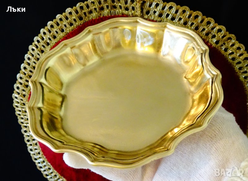 Бронзова салатиера,купа,барок. , снимка 1