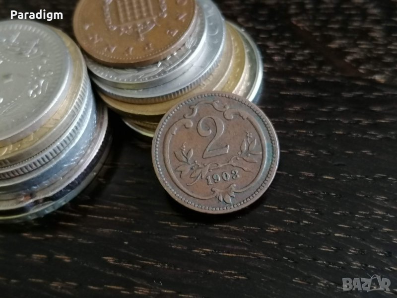 Монета - Австро-Унгария - 2 хелера | 1903г., снимка 1