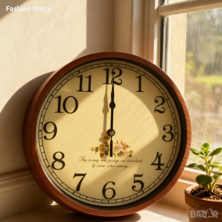 Стенен часовник Ø 25 см — стилен акцент за дома или подарък, снимка 1