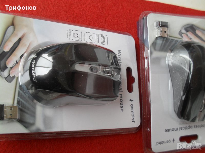 МИШКА НОВА безжична гейм (ОРИГИНАЛ "Gembird" ХОЛАНДИЯ)- 2.4 Ghz 1600 DPI за компютър игра Телевизор , снимка 1