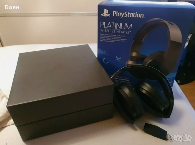 Слушалки Sony PS4/PS5 Platinum Wireless Headset , Черни, снимка 1