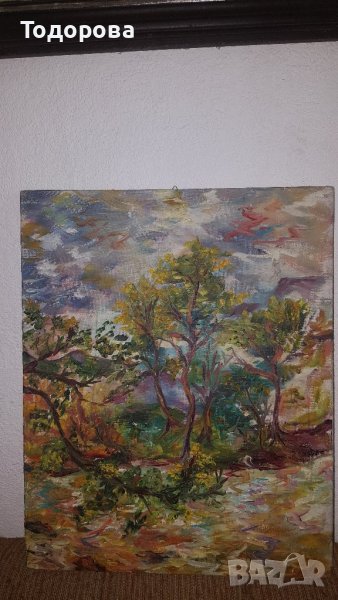Стара майсторска картина-1980г. , снимка 1