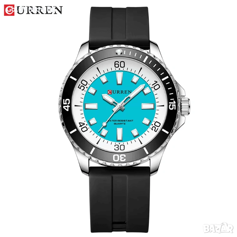 Мъжки часовник – CURREN 8448 – Blue + ПОДАРЪК, снимка 1