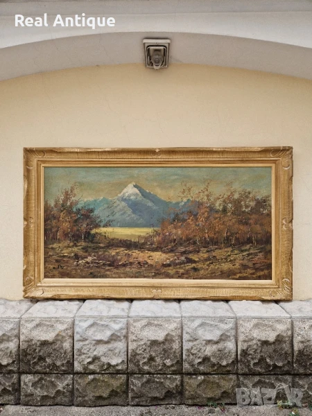 Уникална антикварна авторска картина масло върху платно- Wiliam Turnar , снимка 1