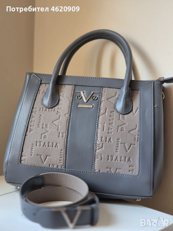 Дамска чанта 19V69 Italia с подарък колан , снимка 1