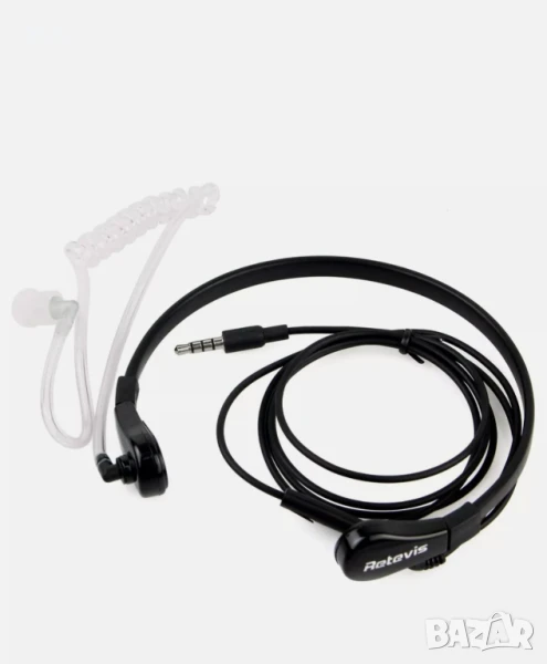 Retevis слушалка с микрофон за гърло, 1 пинов 3.5 мм жак, снимка 1