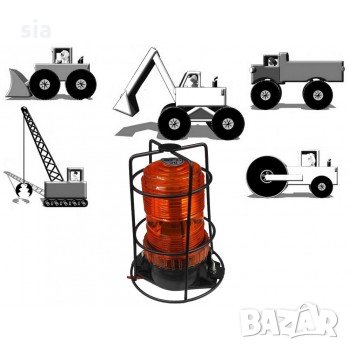 Аварийна сигнална LED лампа 12V -100V, снимка 1
