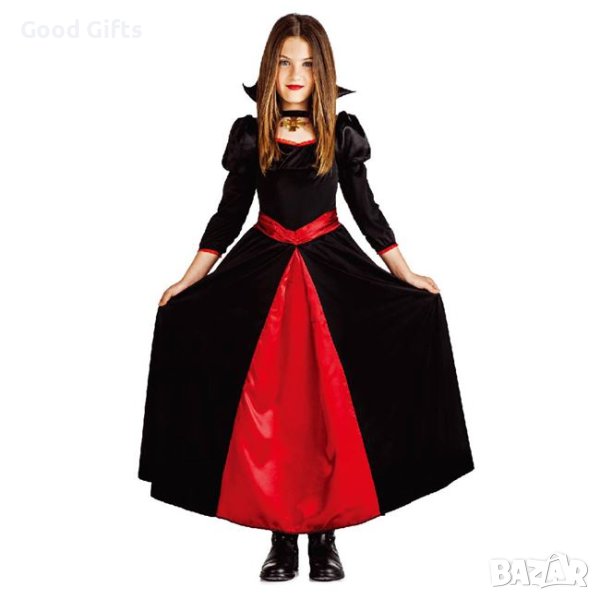 Детски костюм за Хелоуин Дълга рокля на вампир, снимка 1