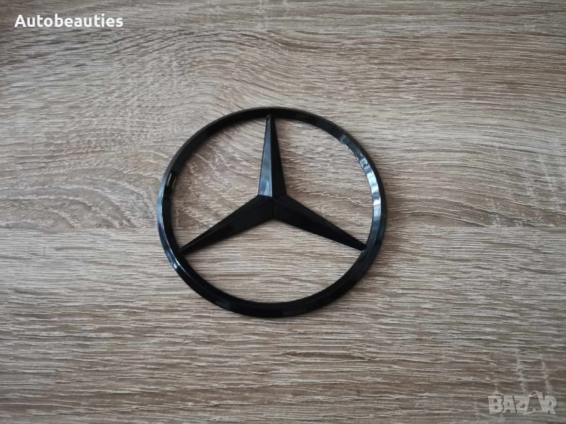 емблема лого Мерцедес Бенц Mercedes Benz черен гланц, снимка 1
