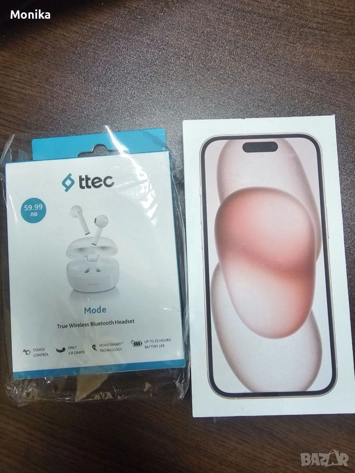Apple Iphone 15, 128 GB, 5G, Pink, снимка 1