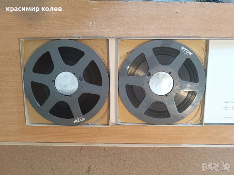 оригинални пластмасови ролки с ленти "TDK, MAXELL,REVOX"/26 см./, снимка 1