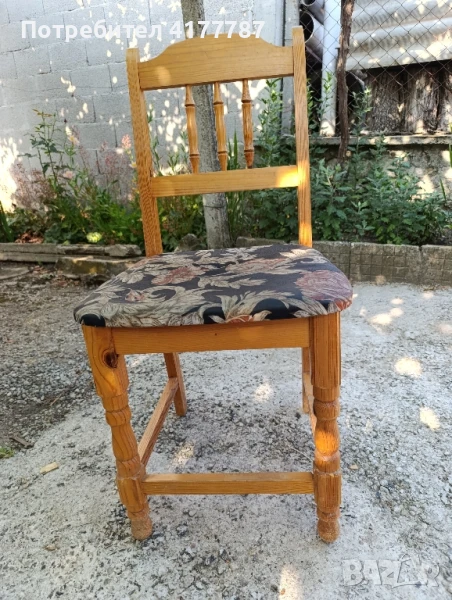 Тапицирани столове от чам, снимка 1