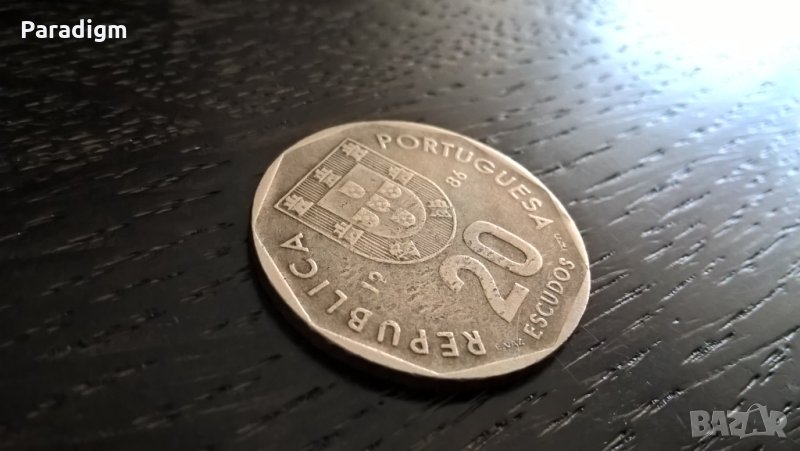 Mонета - Португалия - 20 ескудос | 1986г., снимка 1