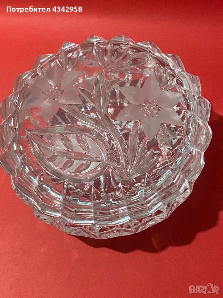 Vintage. Кристална купа., снимка 1