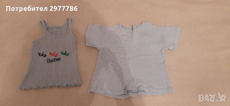 Бебешка тениска и потниче , снимка 1
