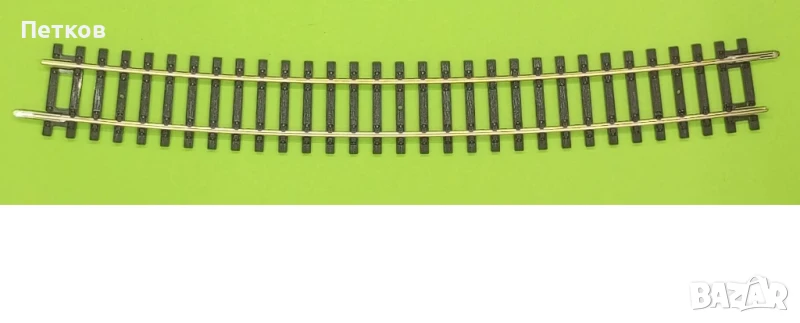 Продавам извити релси R9 за влакче мащаб H0, PIKO A-track., снимка 1