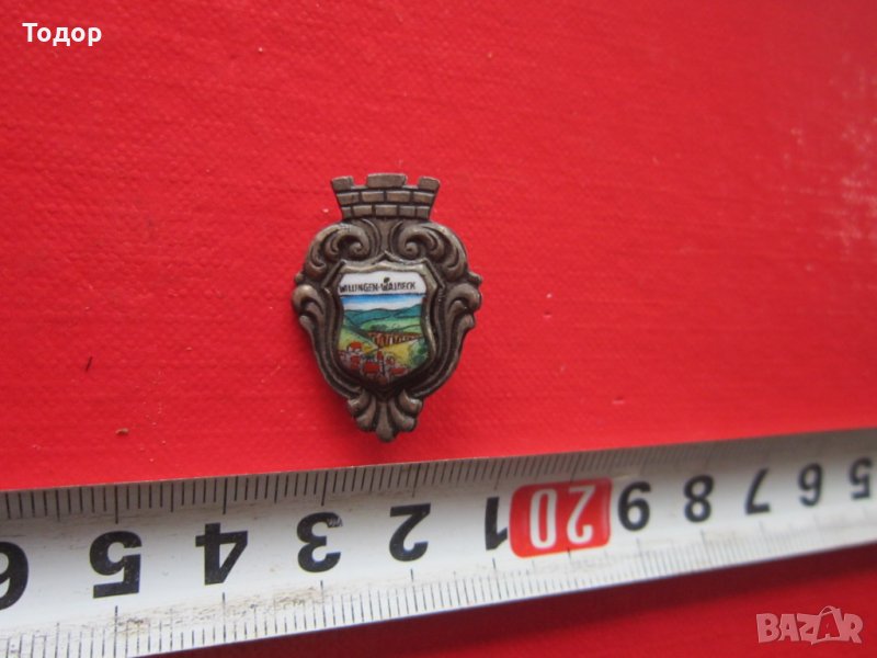 Немски сребърен ловен знак значка , снимка 1