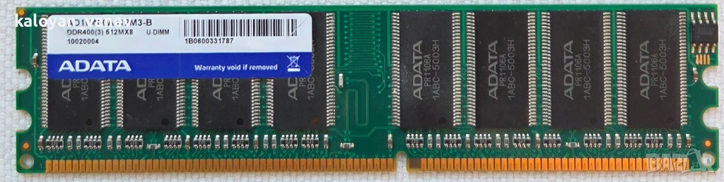 РАМ памет 512MB (1x512MB) RAM DDR 400 MHz Adata, снимка 1