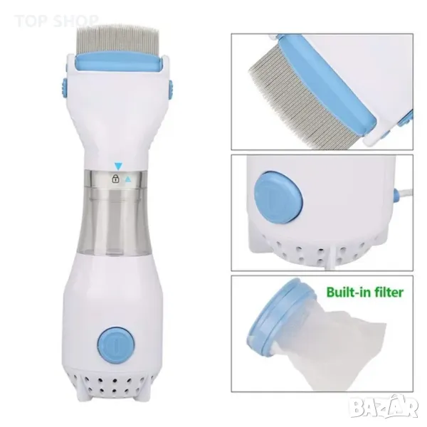 Електрически гребен за въшки и гниди Raiyaraj, снимка 1