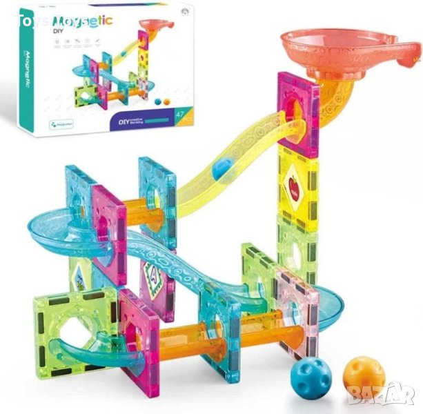 Магнитен конструктор 47 и 61 части, снимка 1