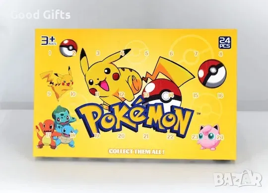 Комплект с 24 фигурки Покемон Пикачу, Pokemon Pikachu, снимка 1