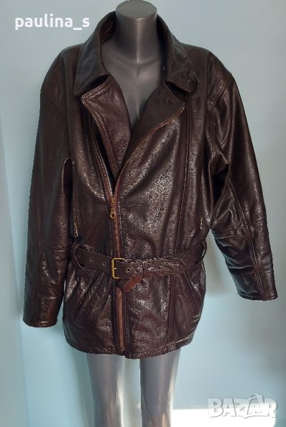 Мъжко рокерско яке тип шуба / голям размер , снимка 1