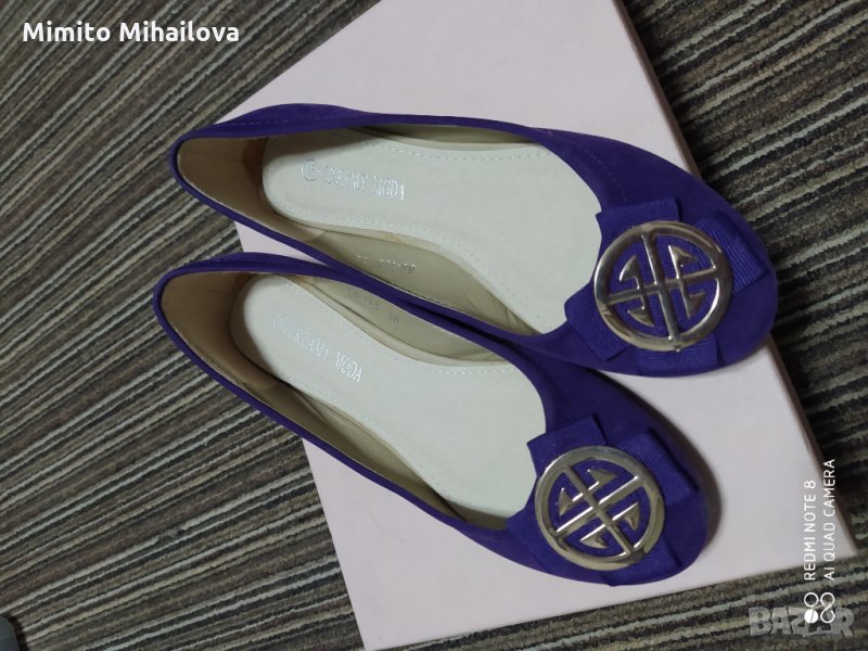 Лилави дамски пантофки, снимка 1