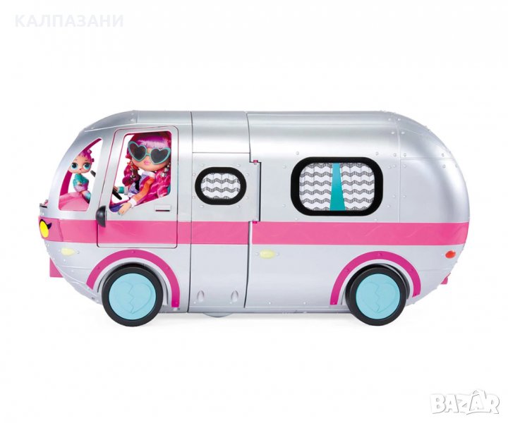 Комплект L.O.L. OMG - Парти кемпер 4в1 Fashion Camper с 55+ изненади - металик сребрист, снимка 1
