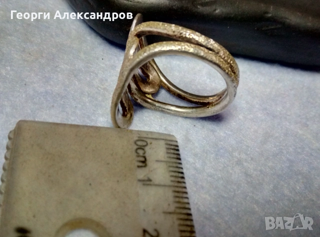 Шармантен СРЕБЪРЕН ПРЪСТЕН Арт Дизайн СРЕБРО 925, снимка 8 - Пръстени - 53979151