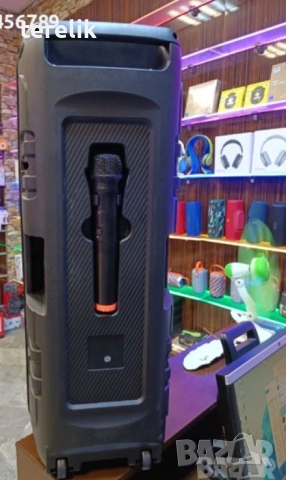 % Нова ZQS 8210 2х8 120W 6500mah 2 микрофона ПРЕНОСИМА КАРАОКЕ КОЛОНА От вносител 12 месеца гаранци, снимка 11 - Тонколони - 53165284