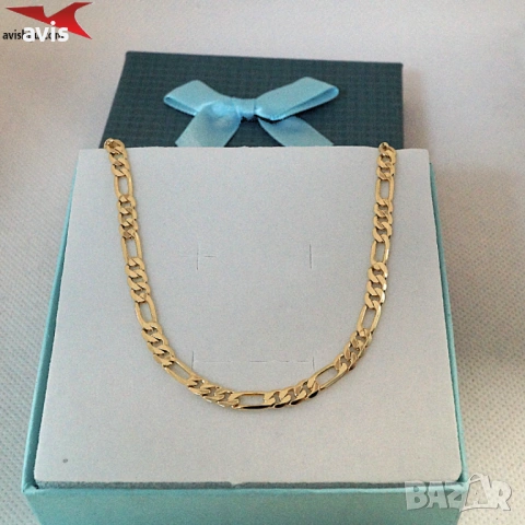 Синджир с 14К златно покритие 254571, снимка 2 - Колиета, медальони, синджири - 53009959