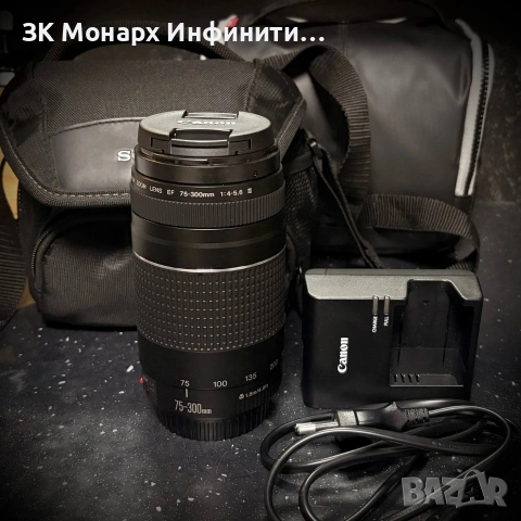 Фотоапарат Canon EOS 4000D с 2 обектива , снимка 4 - Фотоапарати - 53991559