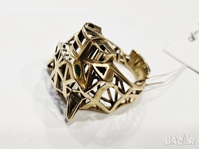 Златен пръстен 3.96гр 3562-25/5, снимка 3 - Пръстени - 52567891