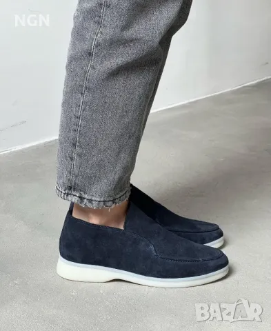 Модерни, високи дизайнерски лоуфъри Loro Piana., снимка 2 - Дамски ежедневни обувки - 46856650