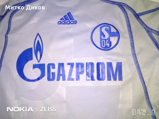 Шалке тениска Адидас 2009г №1 Нойер -7-8год -128см бадж бундестлига, снимка 3 - Футбол - 31225169