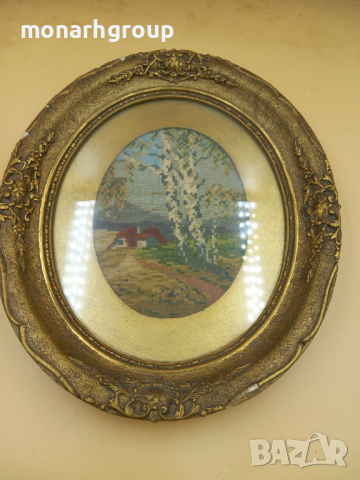 Гоблен Брези с рамка, снимка 5 - Гоблени - 44555785