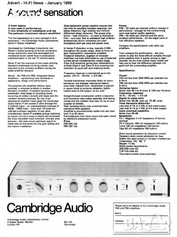 ⏯️С клип. Легендарен модел Cambridge Audio P50, снимка 6 - Ресийвъри, усилватели, смесителни пултове - 37160522