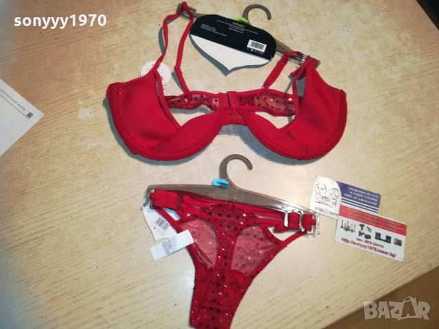 червени бикини и сутиен 100b/36 0401211114, снимка 10 - Бельо - 31296983