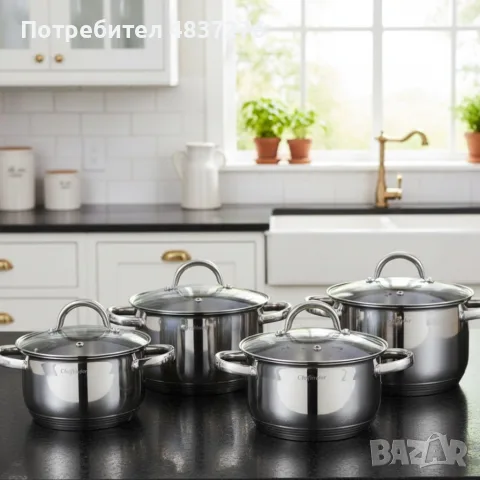 Комплект тенджери 8 части