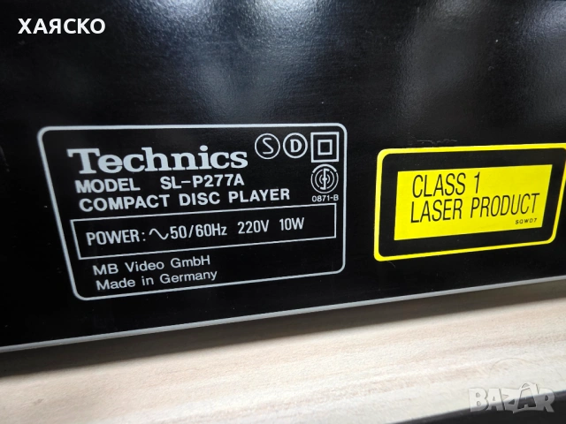 CD Player TECHNICS  SL-P277A , снимка 7 - Декове - 54358082