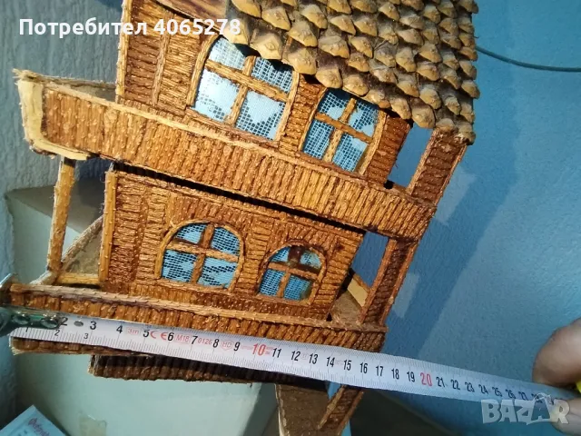 ръчно изработен макет на къща, снимка 3 - Антикварни и старинни предмети - 49030201