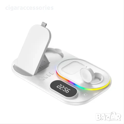 3 в 1 Wireless Charger за iPhone/Samsung/Watch 30W, снимка 2 - Подаръци за рожден ден - 50811272