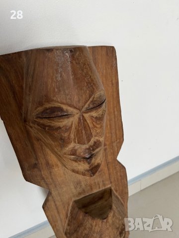 Дървена маска качествена Италия плътно дърво, снимка 1 - Антикварни и старинни предмети - 42497300