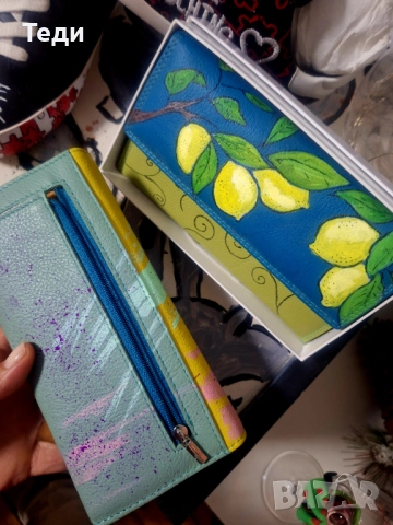 Естествена кожа .Уникати.Портфейли, снимка 5 - Портфейли, портмонета - 52797455