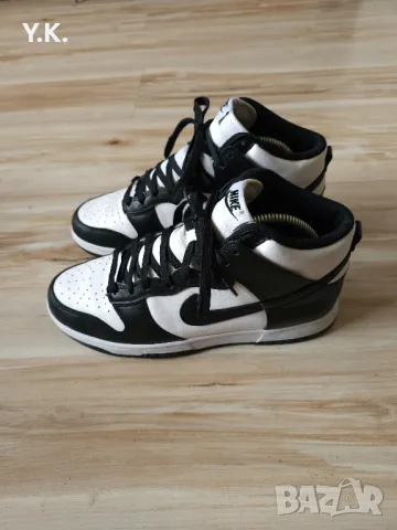 Оригинални мъжки кецове Nike Dunk High Retro "Panda"