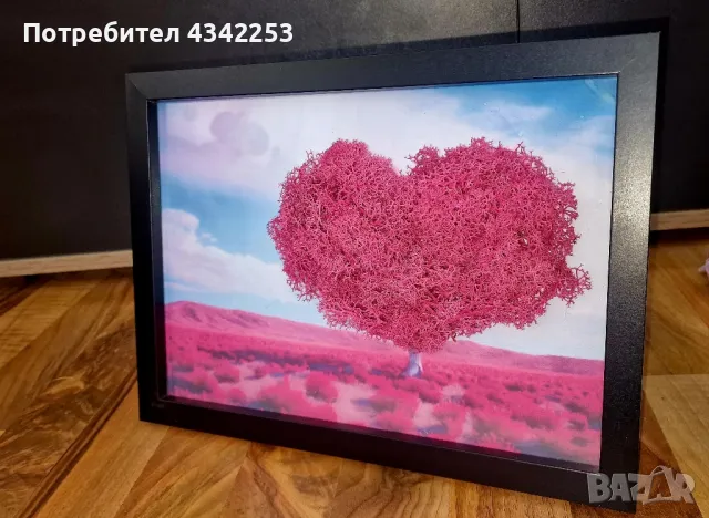 Подаръчна картина със скандинавски мъх 🎁🏘
Формат А4
, снимка 1