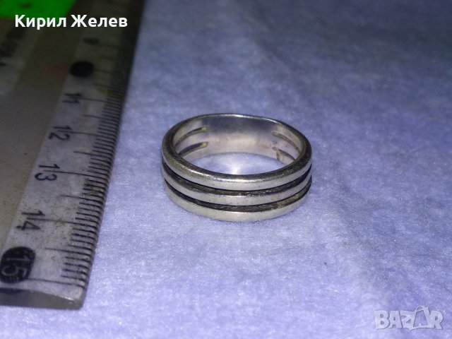 СТИЛЕН АЖУРЕН ЕЛЕГАНТЕН СРЕБЪРЕН АРТ ПРЪСТЕН СРЕБРО 925 РЪЧНА ИЗРАБОТКА 40022, снимка 4 - Пръстени - 42762931