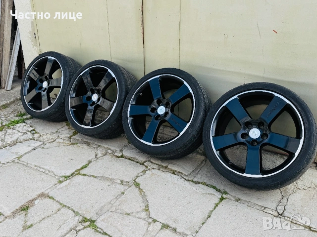 Джанти с гуми Borbet Oettinger Type RX 19 5x112 8, 5J ET50, снимка 2 - Гуми и джанти - 54167490