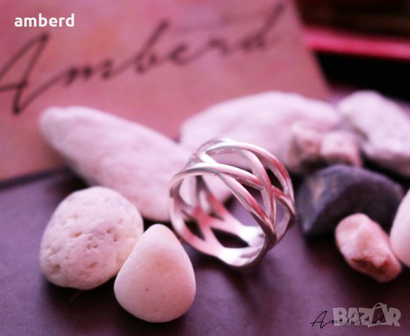 Сребърен пръстен модел R056, снимка 5 - Пръстени - 28854245